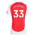 Maillot de foot Arsenal Riccardo Calafiori #33 Domicile vêtements Femmes 2024-25 Manches Courtes